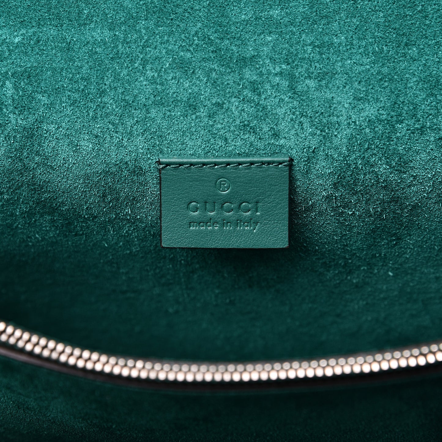 GG Supreme Monogram Embroidered Medium Dionysus Shoulder Bag Emerald