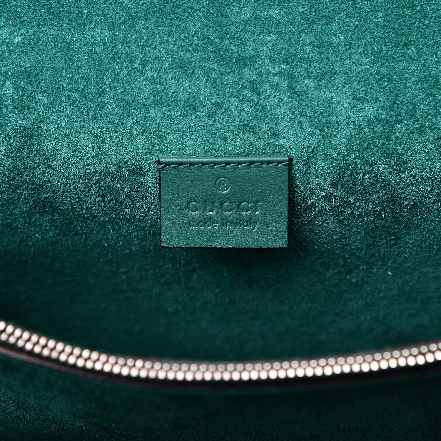 Gucci GG Supreme Monogram Embroidered Medium Dionysus Shoulder Bag Emerald 5 of 11