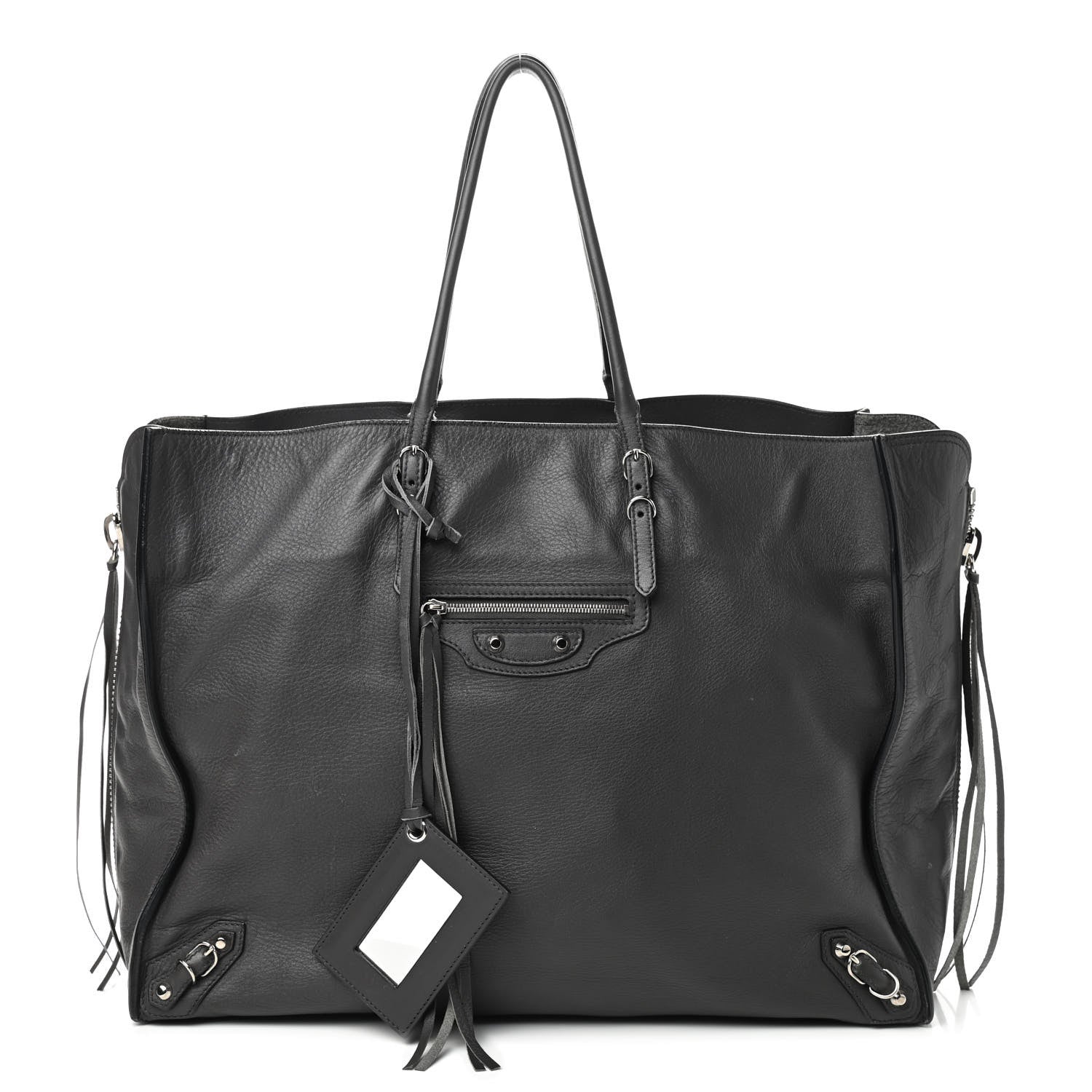 Balenciaga Veau Papier A4 Zip Around Tote Gris Fossile 1 of 10