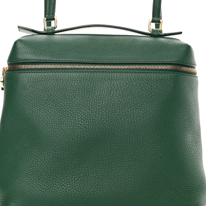 Loro Piana Grained Calfskin L23.5 Extra Pocket Backpack Forest Leaves 7 of 10