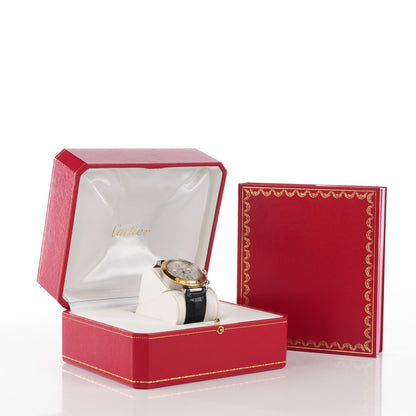 Cartier Stainless Steel 18K Yellow Gold Alligator 38mm Pasha C Chronograph Automatic Watch 3 of 9