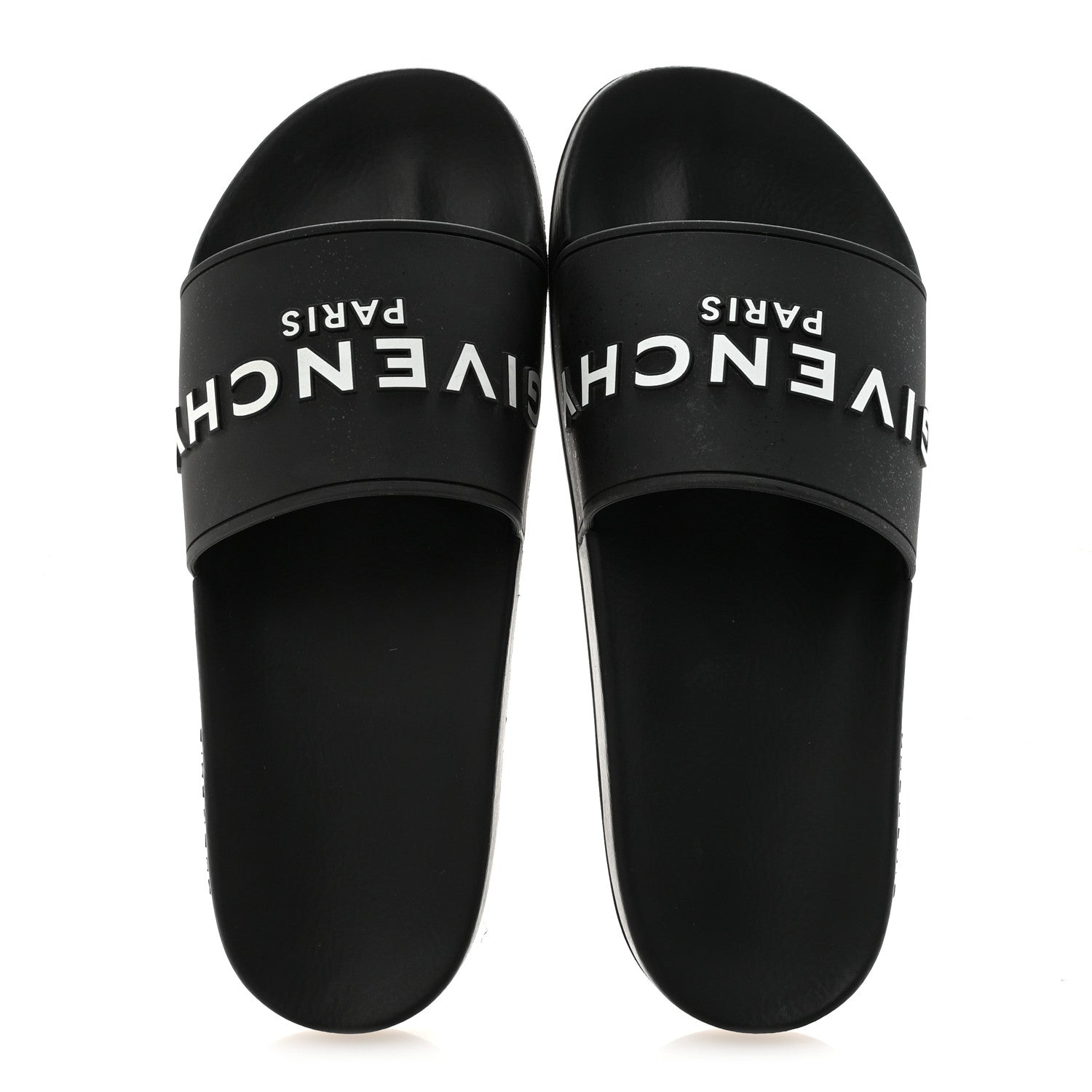 Givenchy Rubber Logo Pool Slide Sandals 41 Black 3 of 16