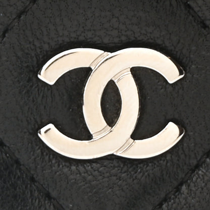Chanel Lambskin Quilted Wallet On Chain WOC Black 9 of 11