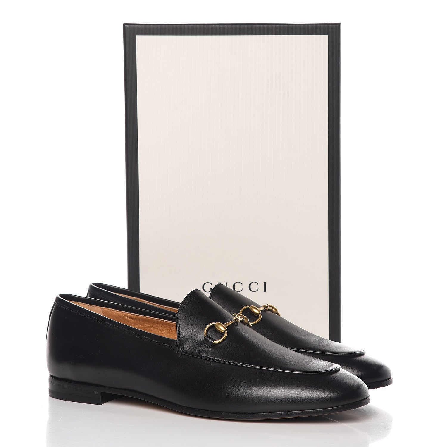 Gucci Calfskin Horsebit Mens Jordaan Loafers 12 Black 9 of 9