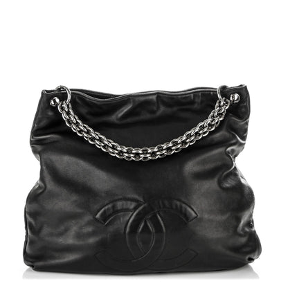 Chanel Lambskin Large Soft and Chain Hobo Black 1 of 8
