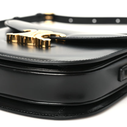 Celine Shiny Calfskin Besace Clea Triomphe Black 9 of 9