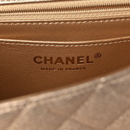 Chanel Metallic Lambskin Quilted Mini Rectangular Flap Gold 6 of 11