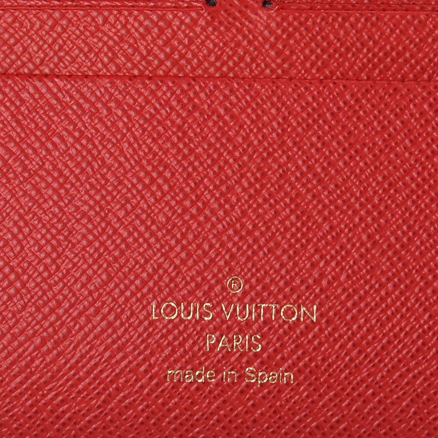 Damier Ebene Insolite Wallet Rouge