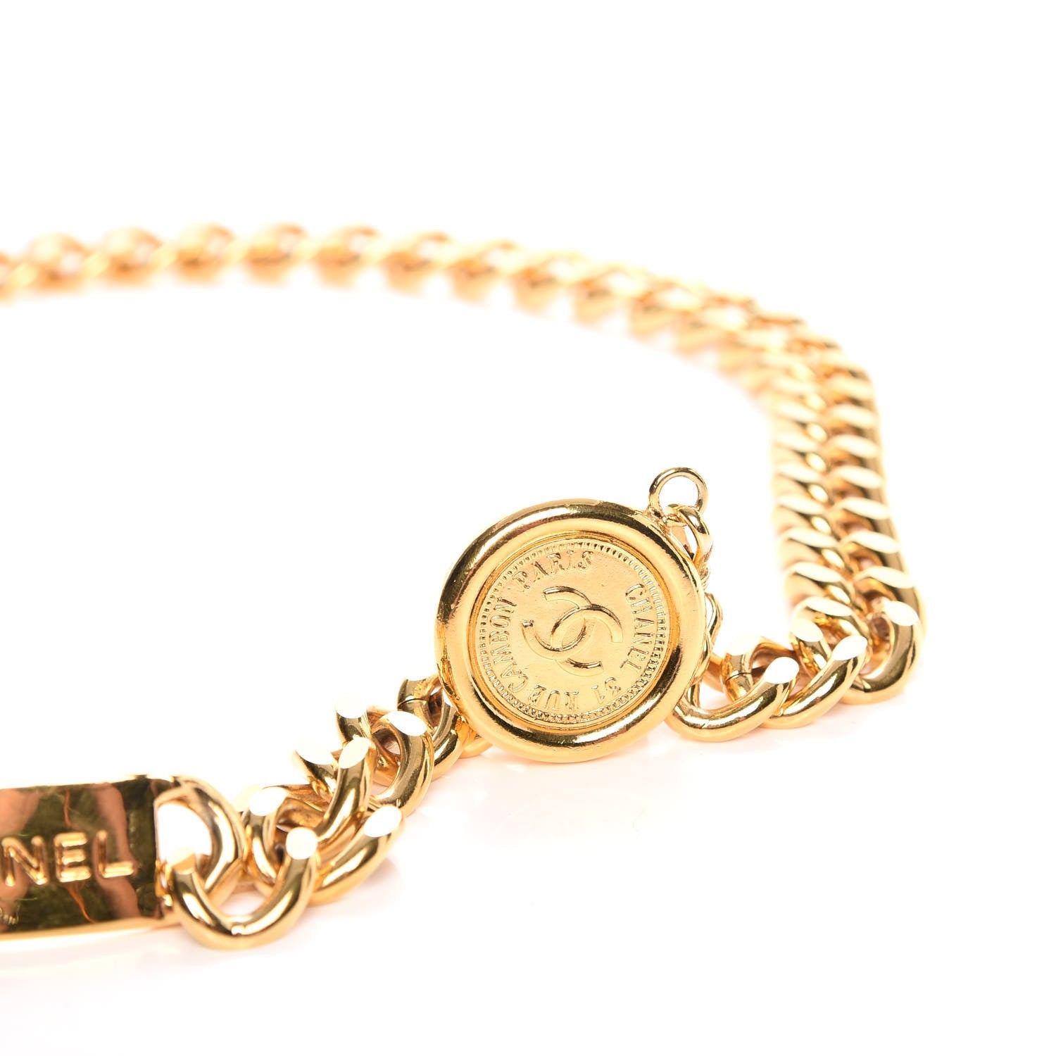 Chanel Chain CC 31 Rue Cambon Medallion Belt Gold 5 of 6
