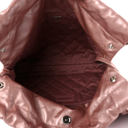 Chanel Metallic Calfskin Quilted Small Chanel 22 Pink 6 of 12