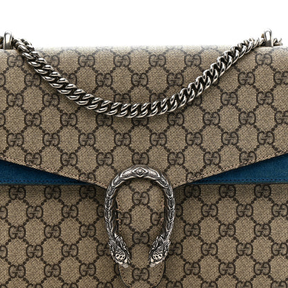 Gucci GG Supreme Monogram Medium Dionysus Shoulder Bag Blue 9 of 19
