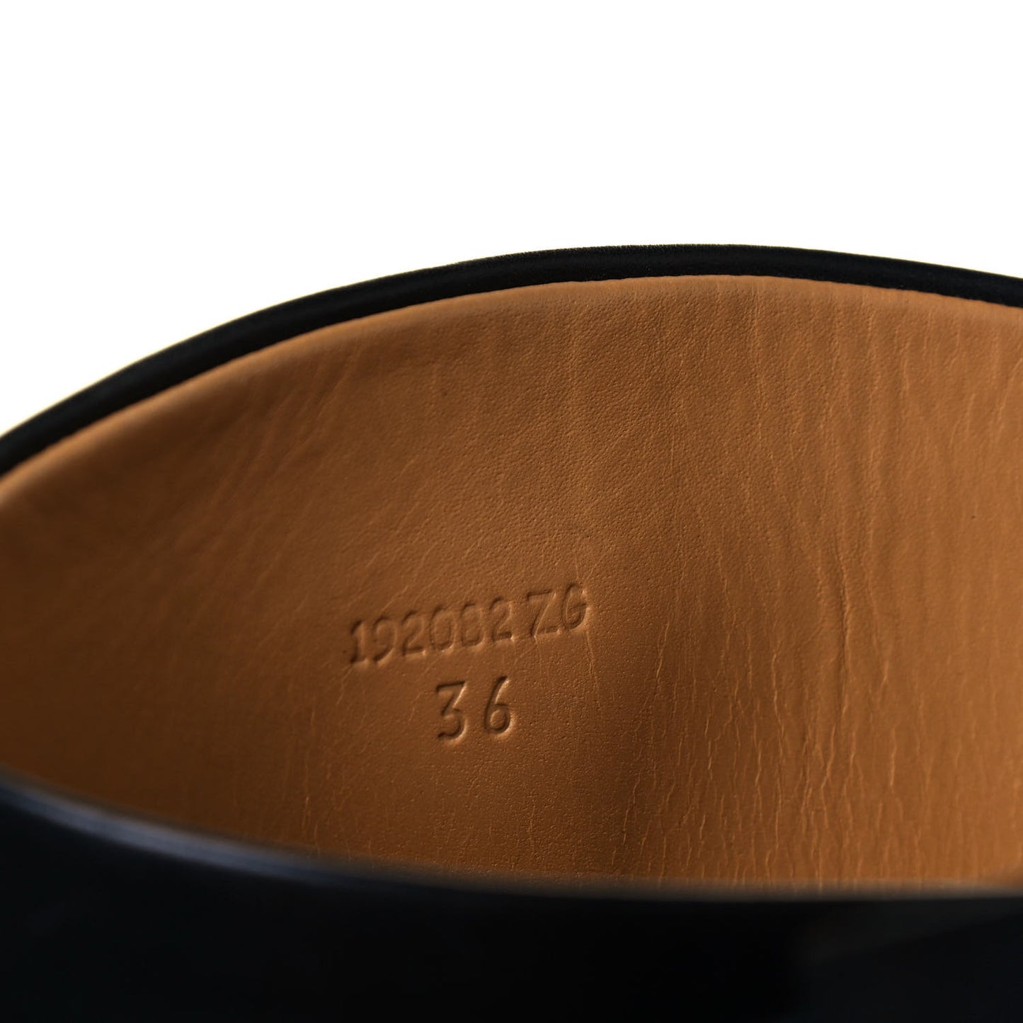Calfskin Variation Monochromatic Boots 36 Black