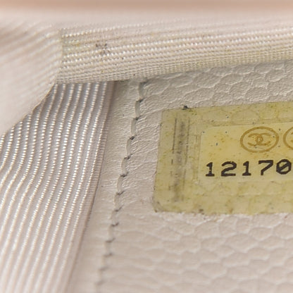 Chanel Caviar Timeless CC Wallet on Chain WOC White 8 of 14