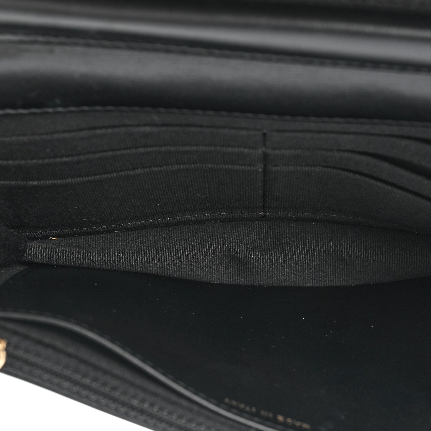Caviar Quilted Boy Clutch With Chain Black