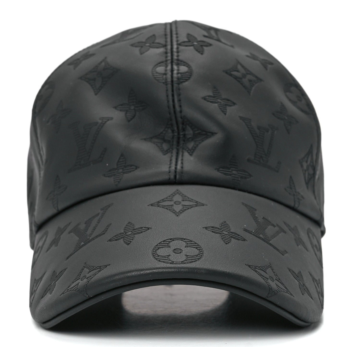 Calfskin Monogram Shadow Baseball Cap 60 Black