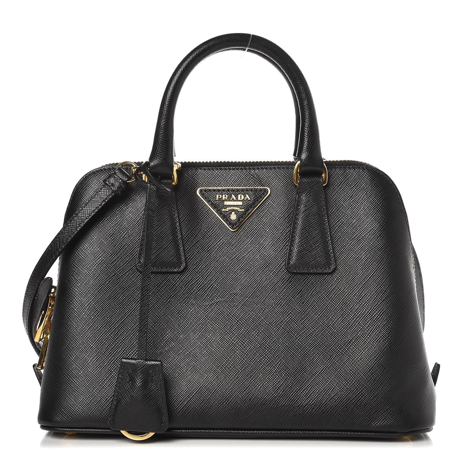 Prada Saffiano Lux Small Promenade Tote Black 1 of 9