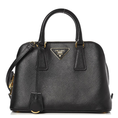 Prada Saffiano Lux Small Promenade Tote Black 1 of 9