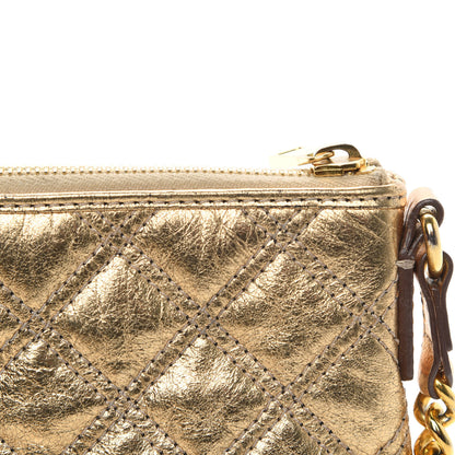 Marc Jacobs Metallic Lambskin Quilted Crossbody Gold 9 of 9