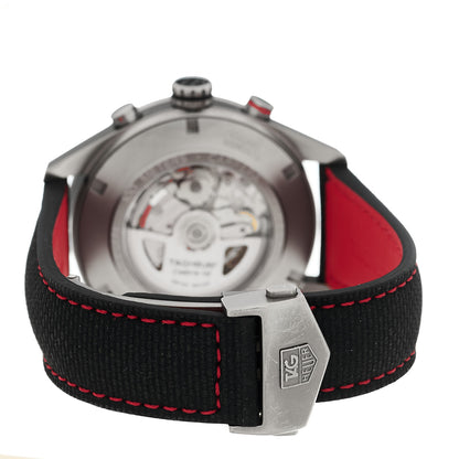 Tag Heuer Titanium Carbon Fiber 43mm Carrera Calibre 16 Chronograph Automatic Watch Black CV2A80 3 of 4