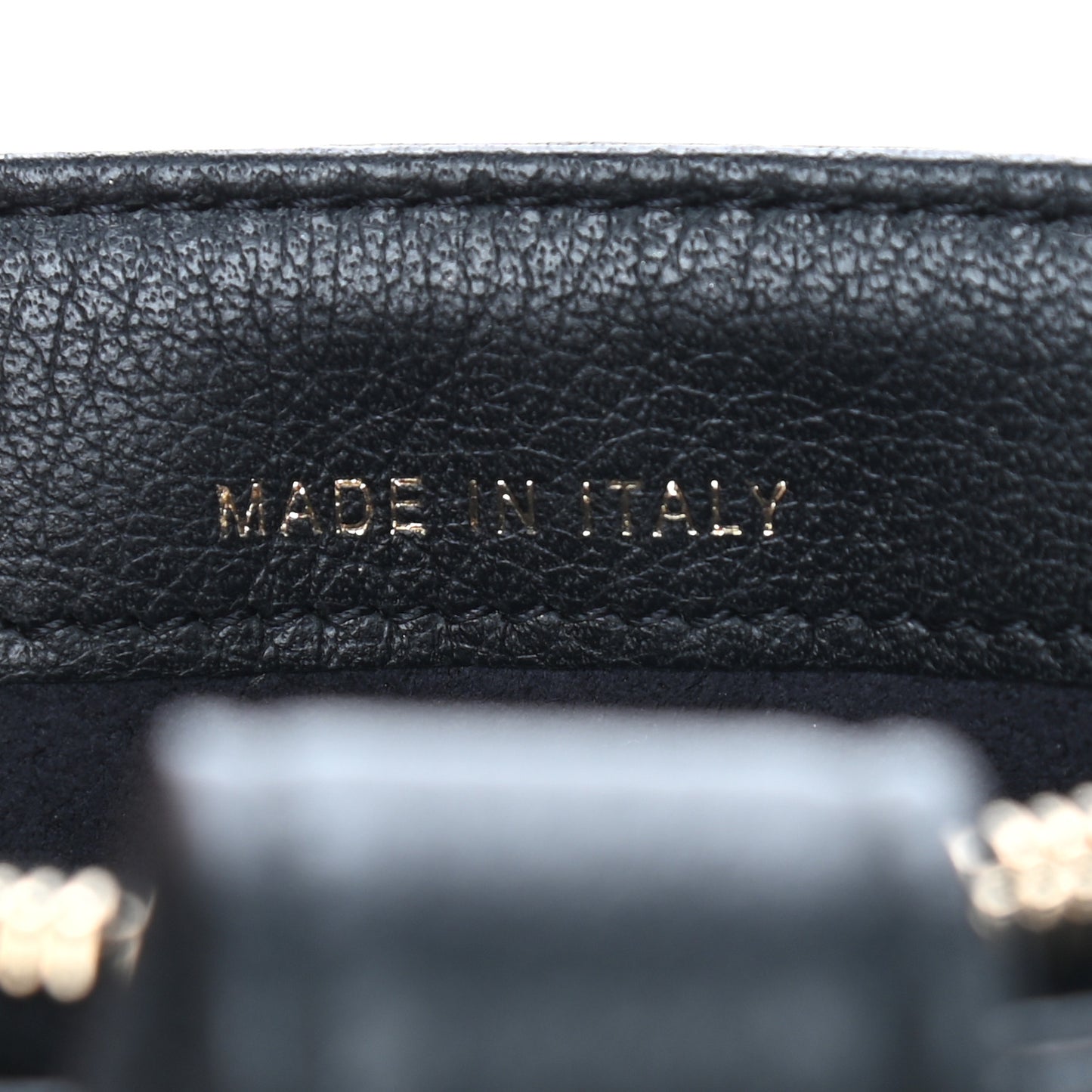 Calfskin Strass Studded Mini Phone Holder Clutch Black