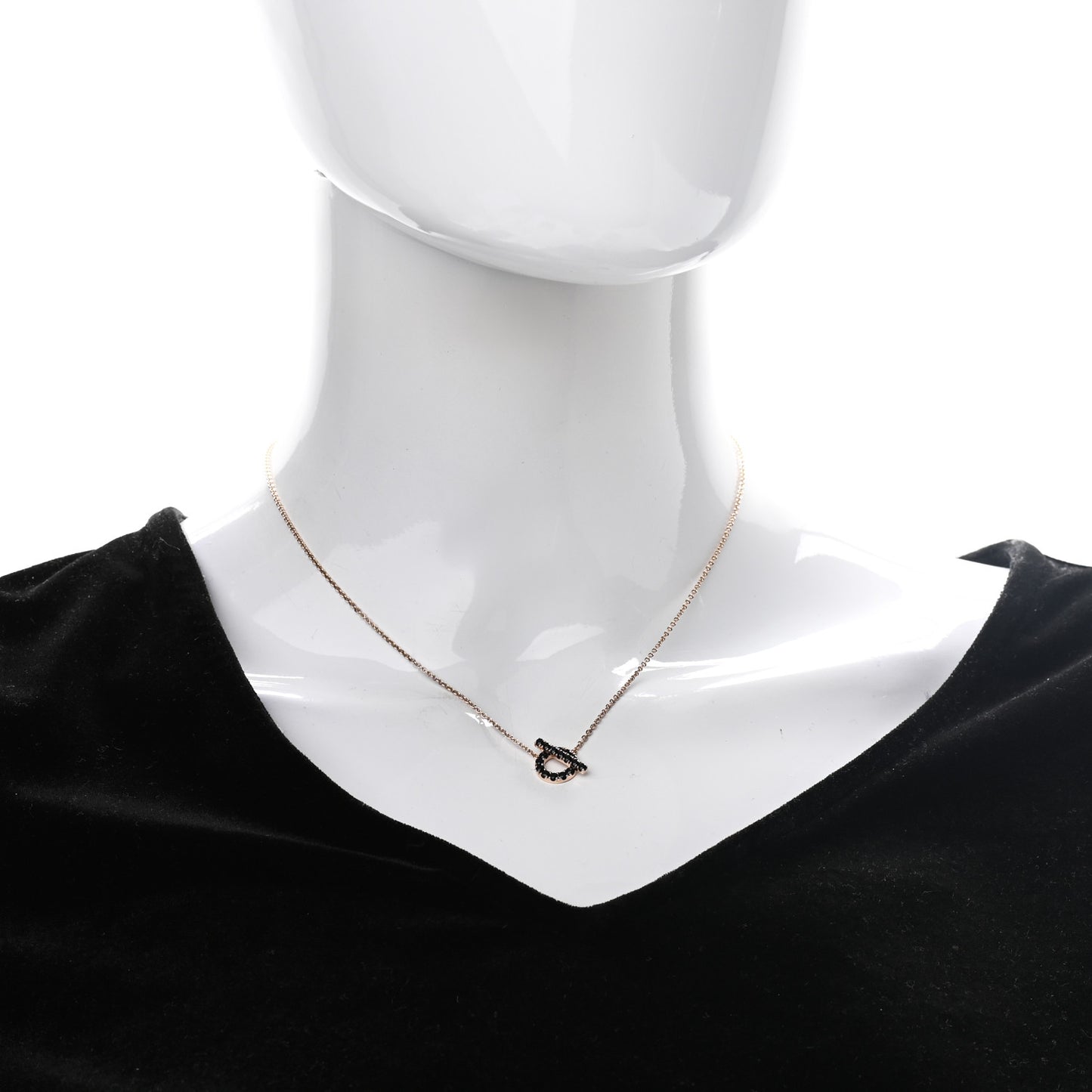 18K Rose Gold Black Spinel Finesse Pendant Necklace