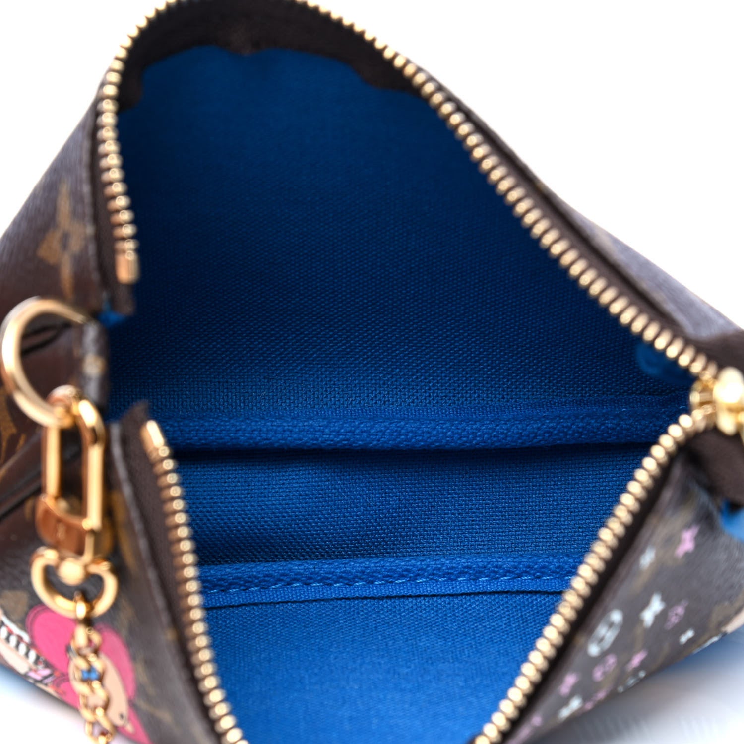 Louis Vuitton Monogram 2019 Christmas Animation Mini Venice Pochette Accessories Blue 3 of 4