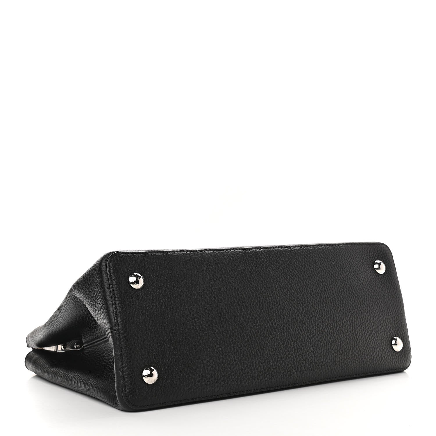 Louis Vuitton Taurillon Ayers Capucines MM Black 4 of 9