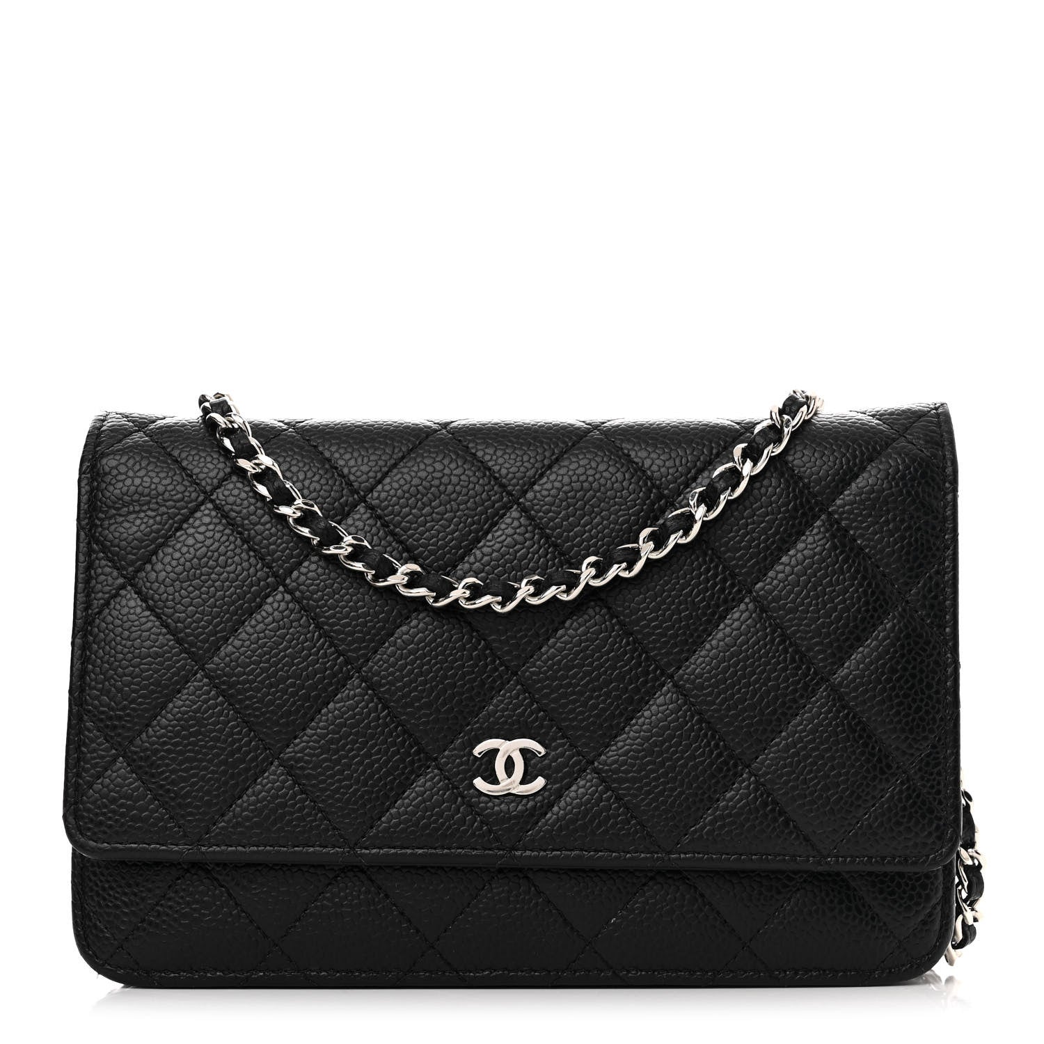 Chanel Caviar Quilted Wallet on Chain WOC Black 1 of 12