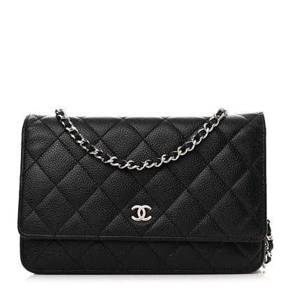 Chanel Caviar Quilted Wallet on Chain WOC Black 1 of 12