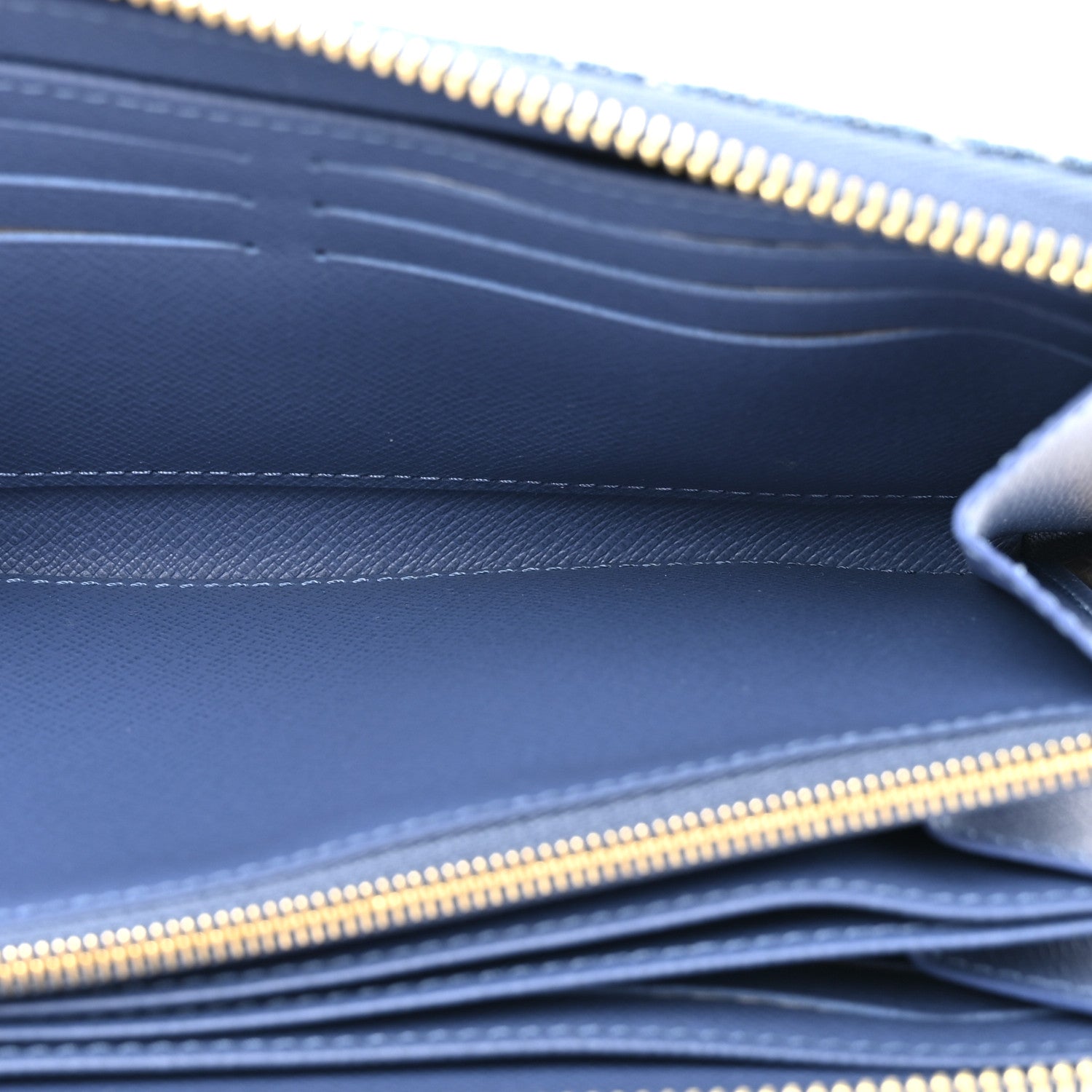 Louis Vuitton LV X TM Monogram Denim Cerises Zippy Wallet Blue 5 of 9