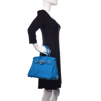 Hermes Togo Birkin 30 Bleu Zanzibar Malachite 2 of 15