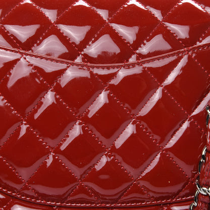 Chanel Patent Calfskin Quilted Medium Double Flap Red 10 of 13