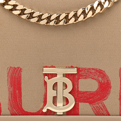 Burberry Canvas Print Small Lola Bag Honey Red 7 of 9