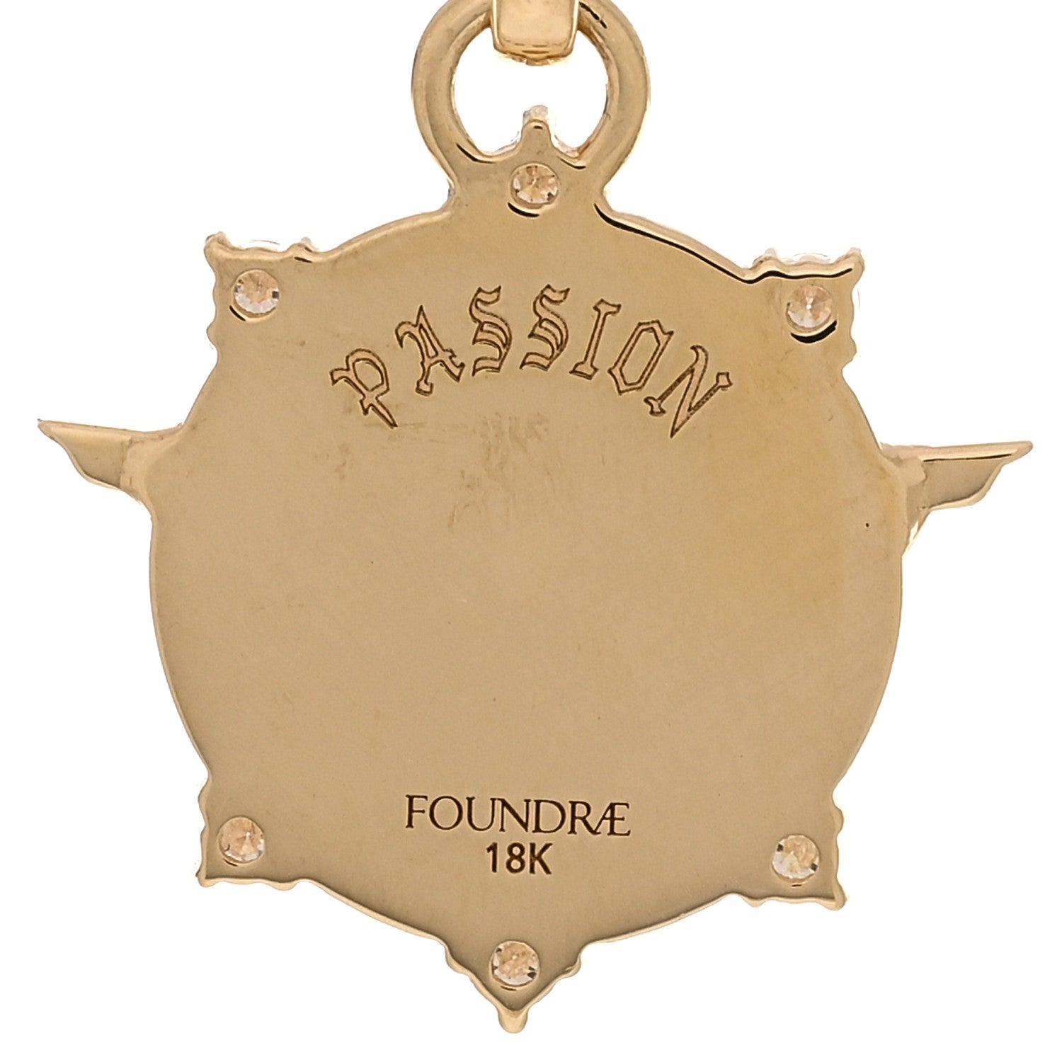 Foundrae 18K Yellow Gold Diamond Passion Baby Vivacity Medallion Belcher Bracelet 3 of 3