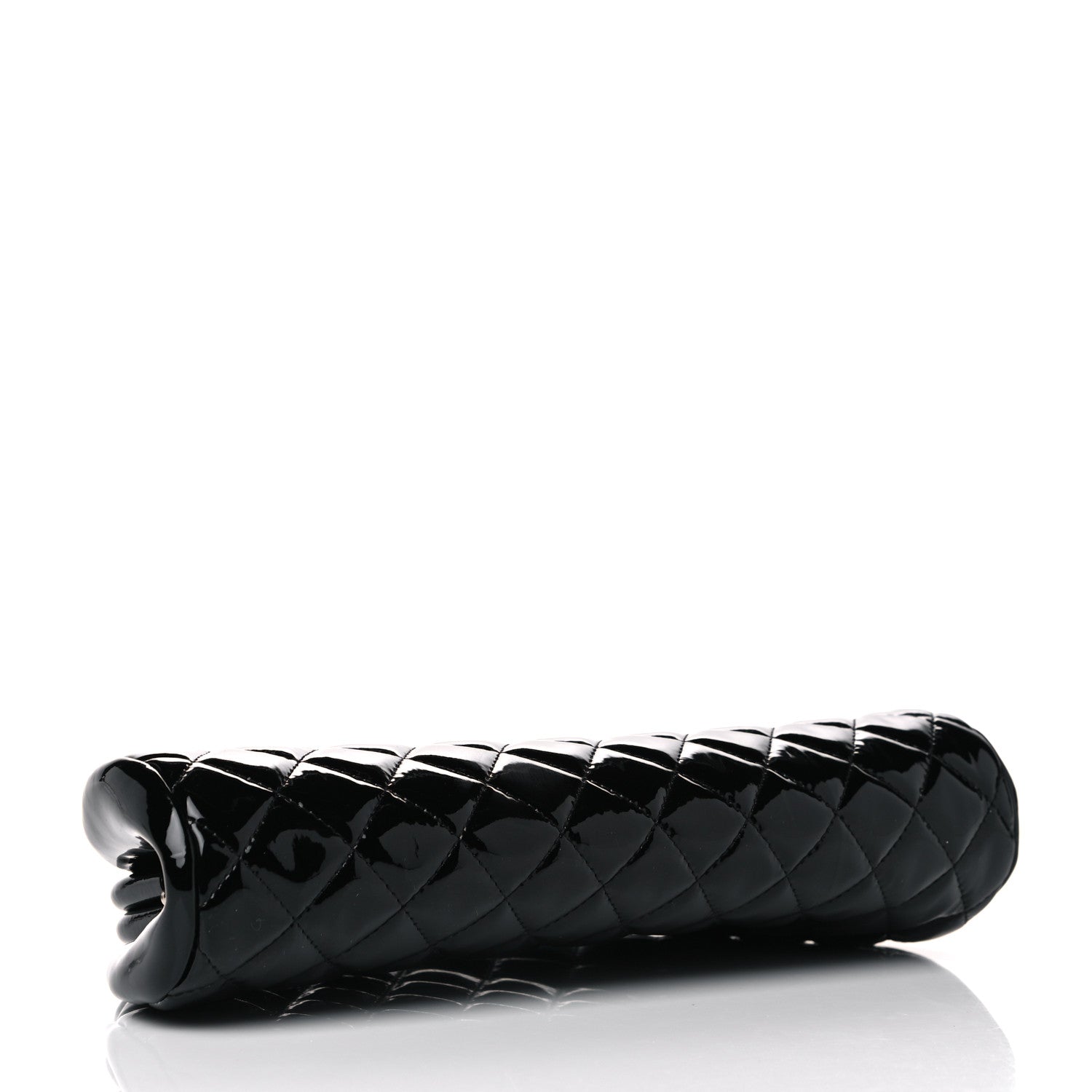 Chanel Patent Quilted Timeless Clutch Black 3 of 7