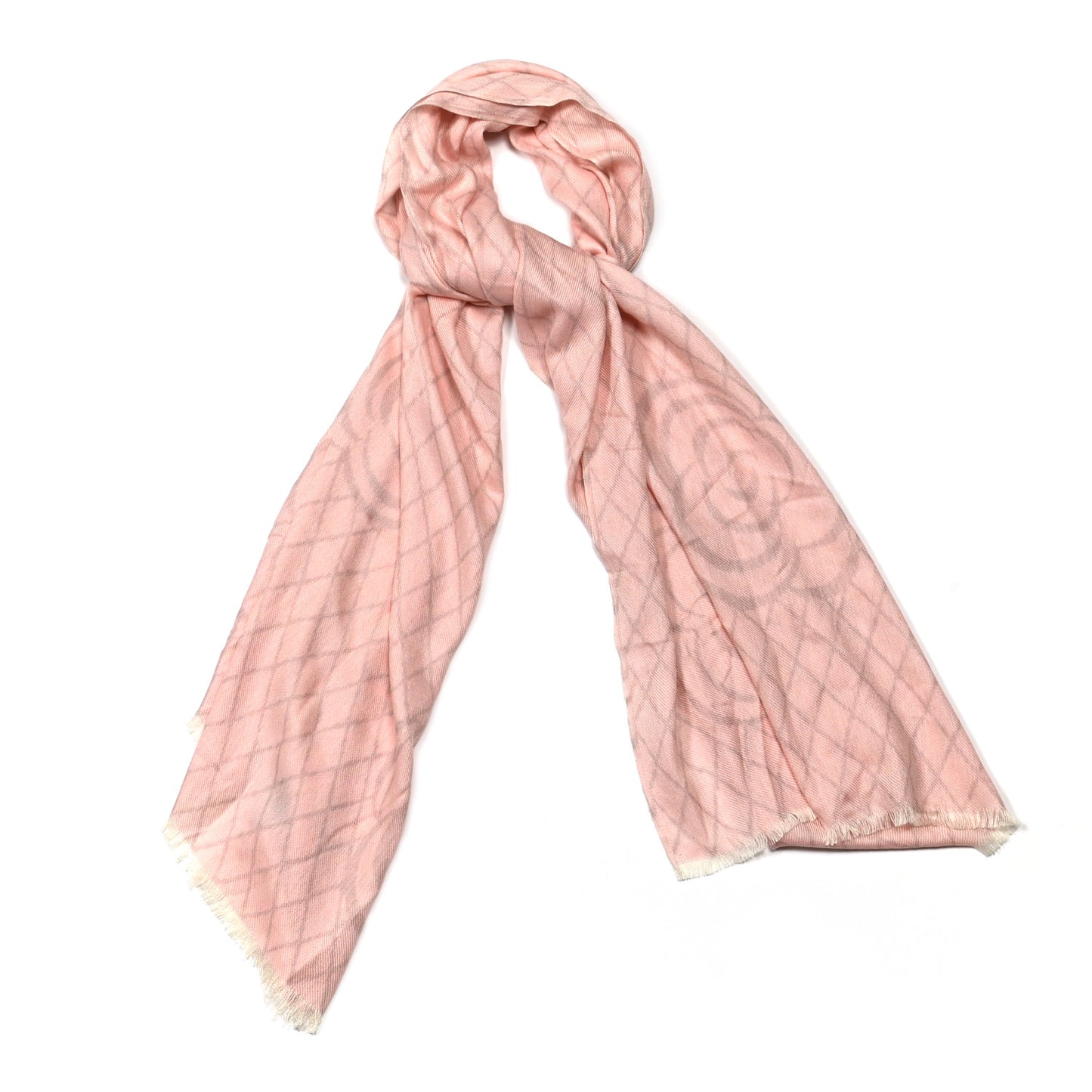 Cashmere Silk Camellia Scarf Shawl Pink
