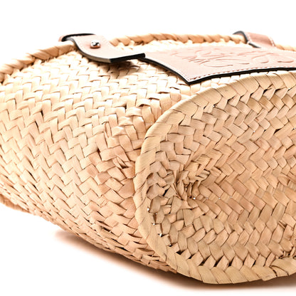 Loewe Raffia Small Basket Tote Bag Natural Tan 8 of 9