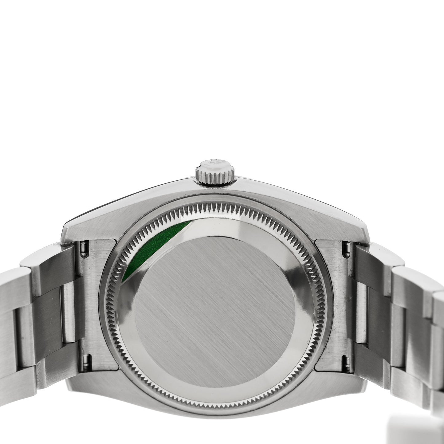 Stainless Steel 34mm Oyster Perpetual Watch Olive Green 114200