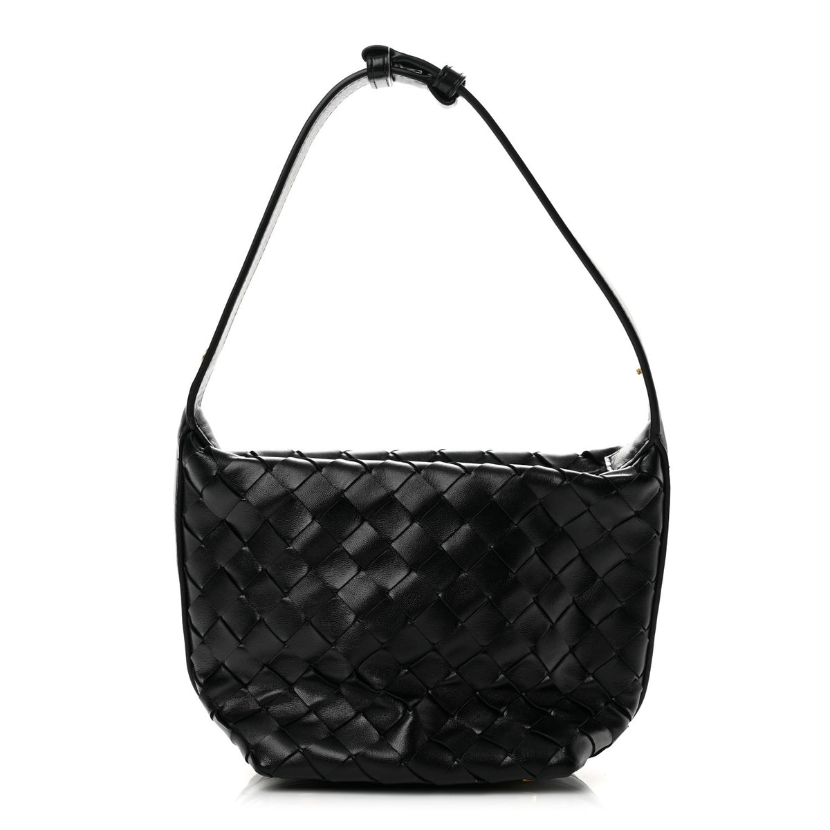 Calfskin Nappa Intrecciato Mini Wallace Black