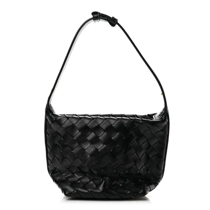 Bottega Veneta Calfskin Nappa Intrecciato Mini Wallace Black 1 of 12