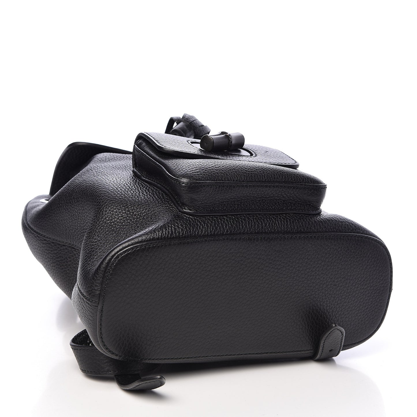 Calfskin Small Bamboo Backpack Black