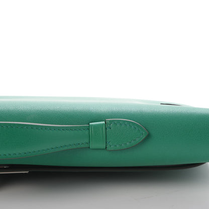 Hermes Swift Kelly Cut Clutch Pochette Vert Vertigo 25 of 26