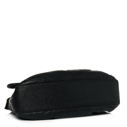 Fendi Nappa Patent B Bis Flap Bag Black 3 of 13