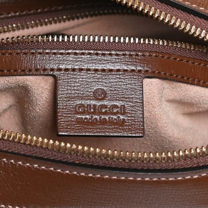 Gucci GG Supreme Monogram Small Horsebit 1955 Shoulder Bag Beige Brown Sugar 6 of 14