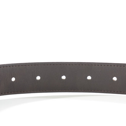 Louis Vuitton Damier Ebene LV Paris Buckle Belt 85 34 Silver 6 of 7