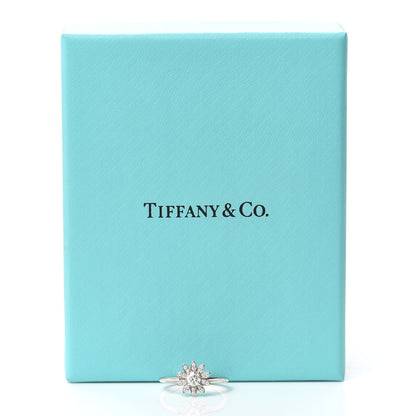 Tiffany Platinum Diamond Enchant Garden Flower Ring 49 4.75 6 of 6