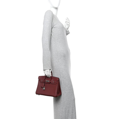 Hermes Togo Birkin 25 Rouge H 2 of 11