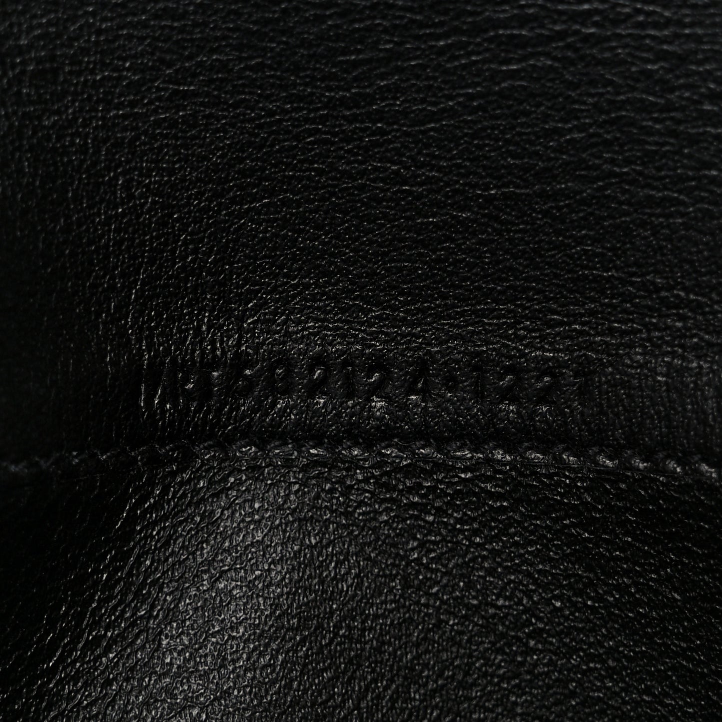 Shiny Calfskin Crocodile Embossed Monogram Uptown Wallet Black