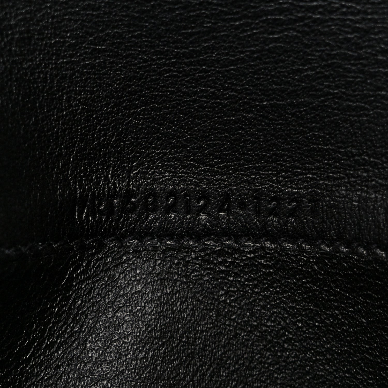 Saint Laurent Shiny Calfskin Crocodile Embossed Monogram Uptown Wallet Black 8 of 9