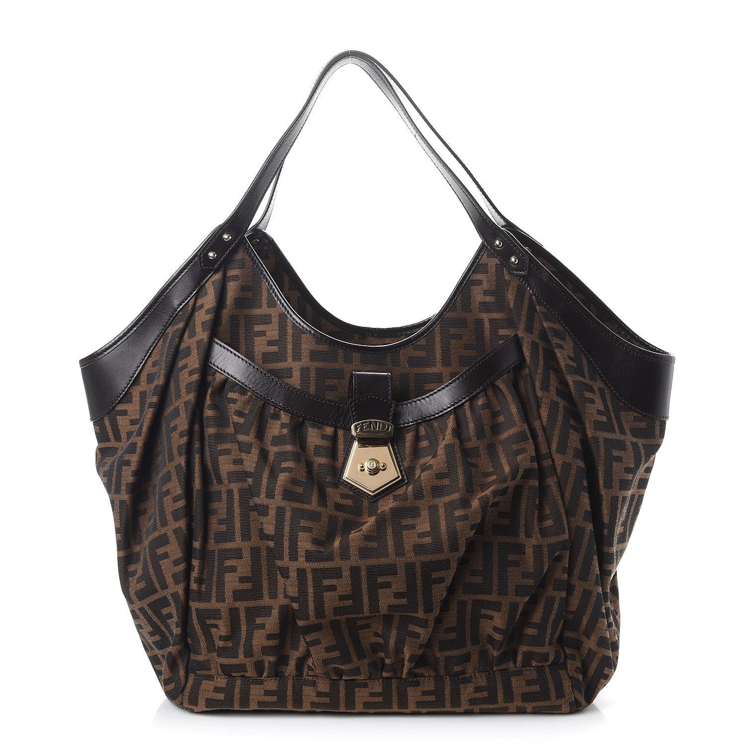 Fendi Zucca Large Chef Tote Tobacco 1 of 7